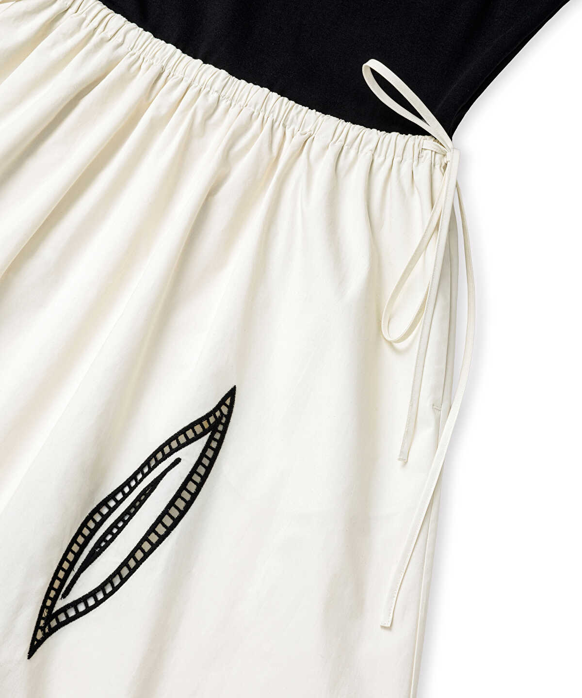 Mixed-Media Embroidered Dress