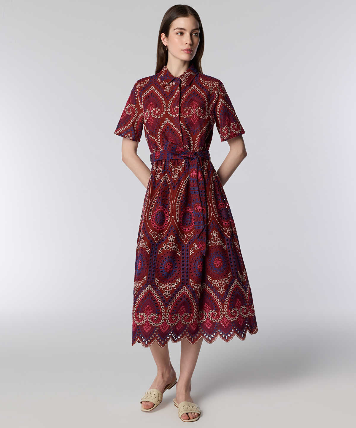 Printed Shirt Dress