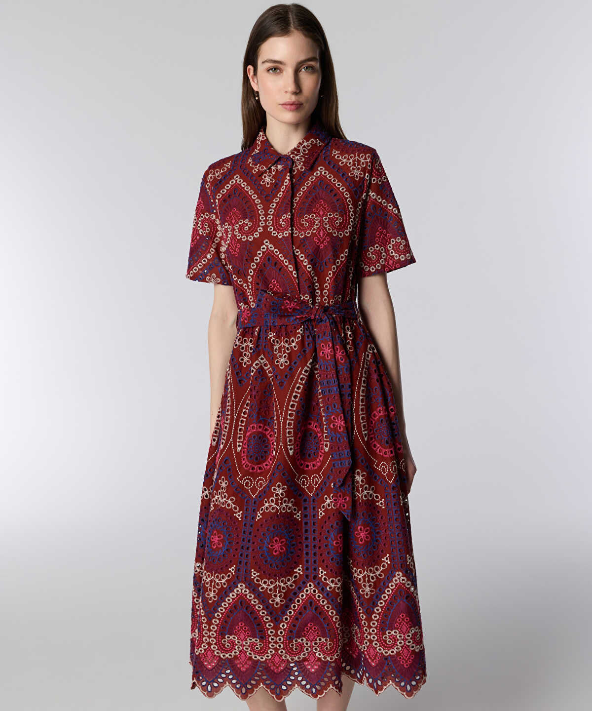 Printed Shirt Dress