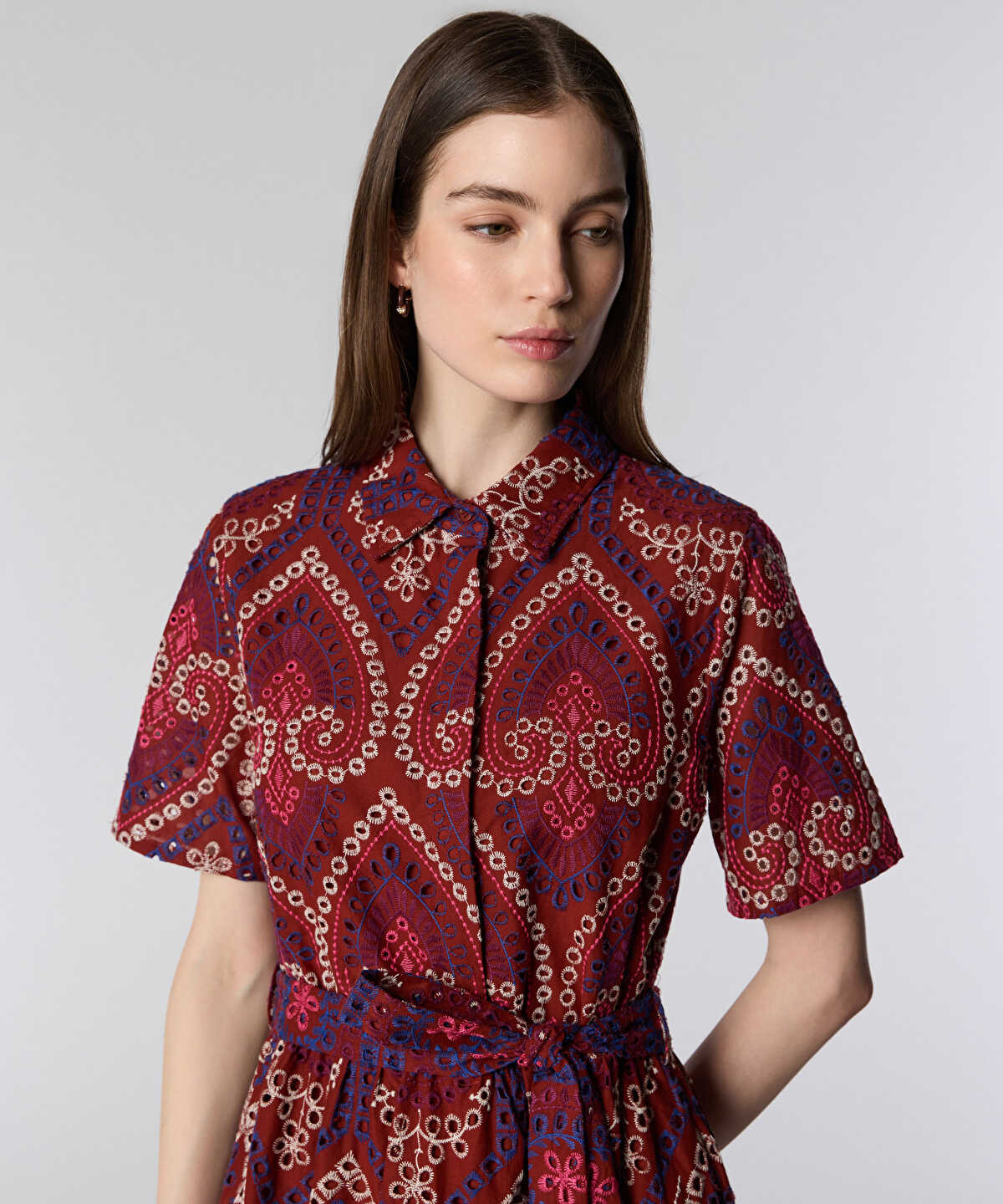 Printed Shirt Dress