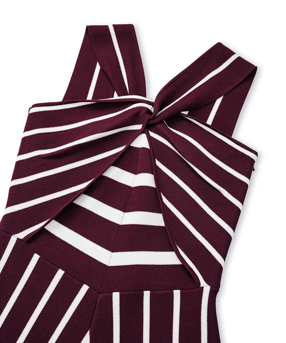 Striped Knit Halter Dress