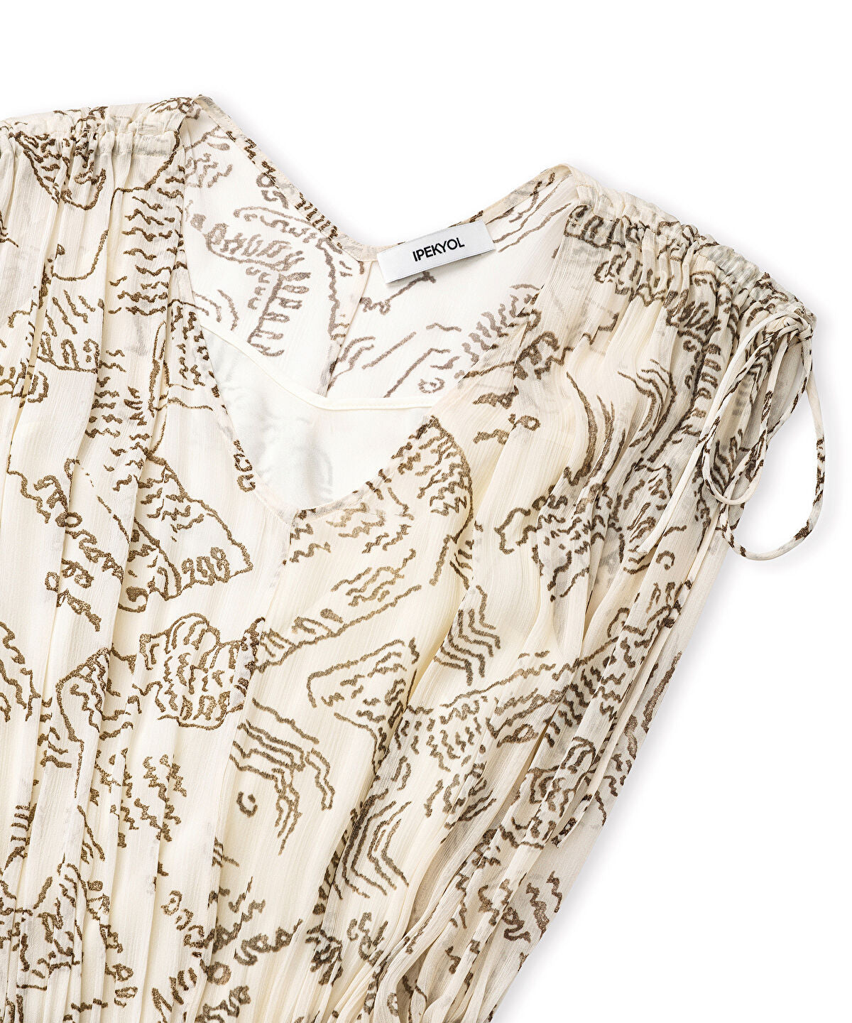 Printed Viscose Asymmetric Dress