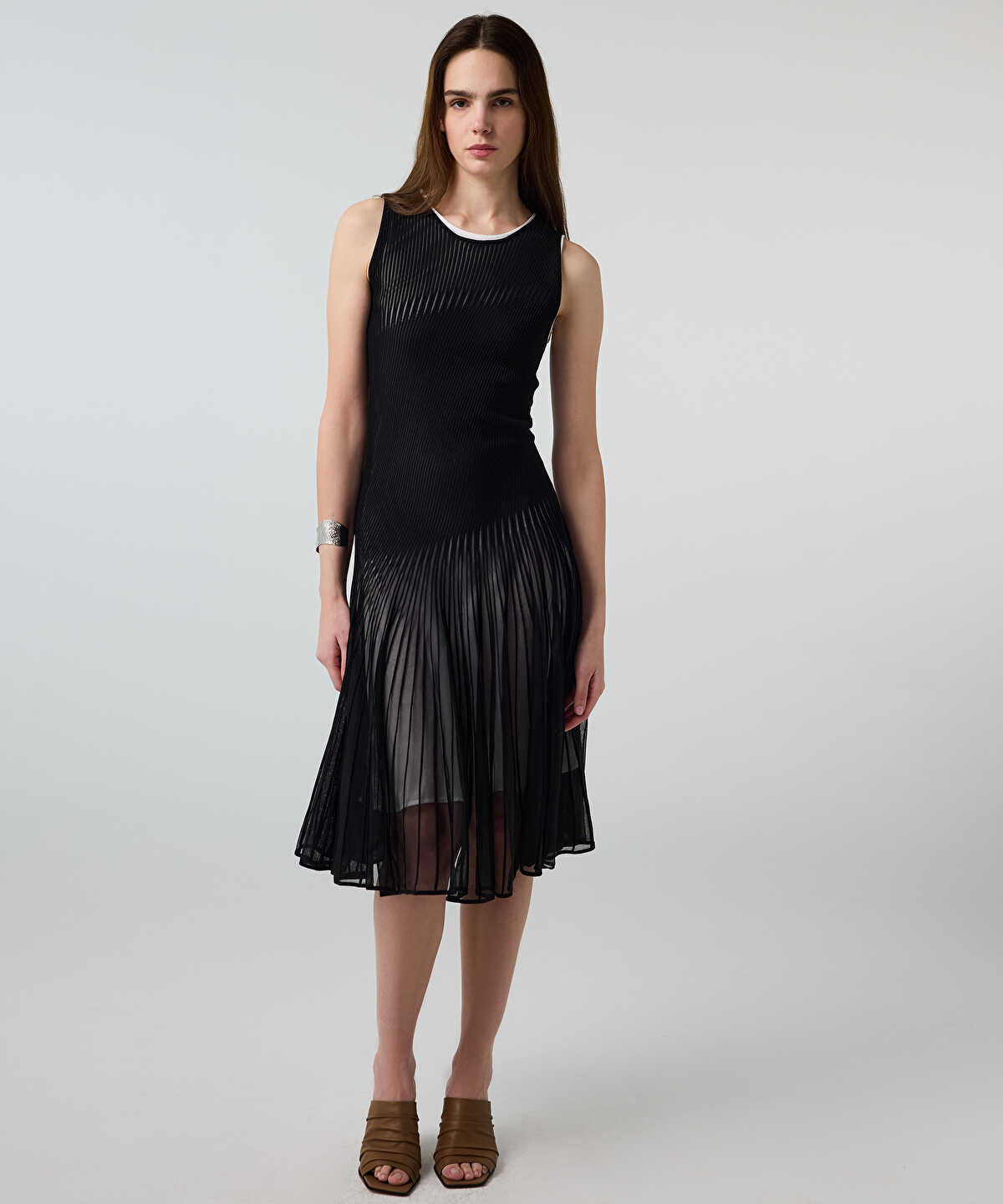 Color-Block Layered Dress
