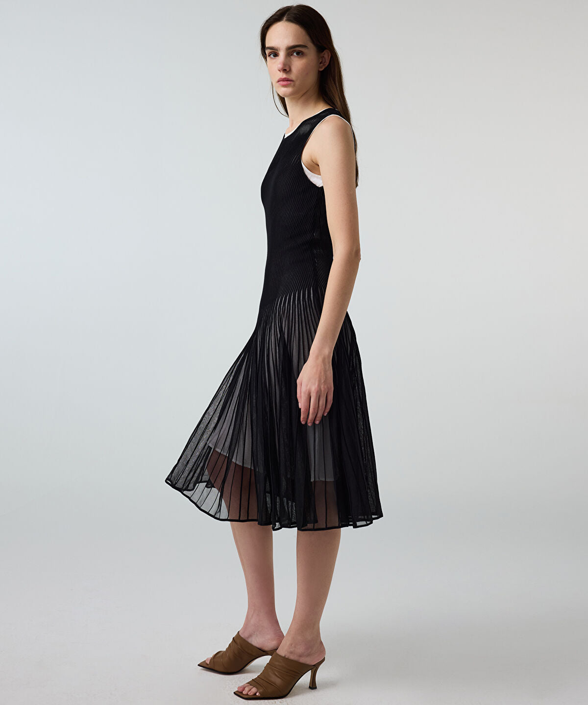 Color-Block Layered Dress