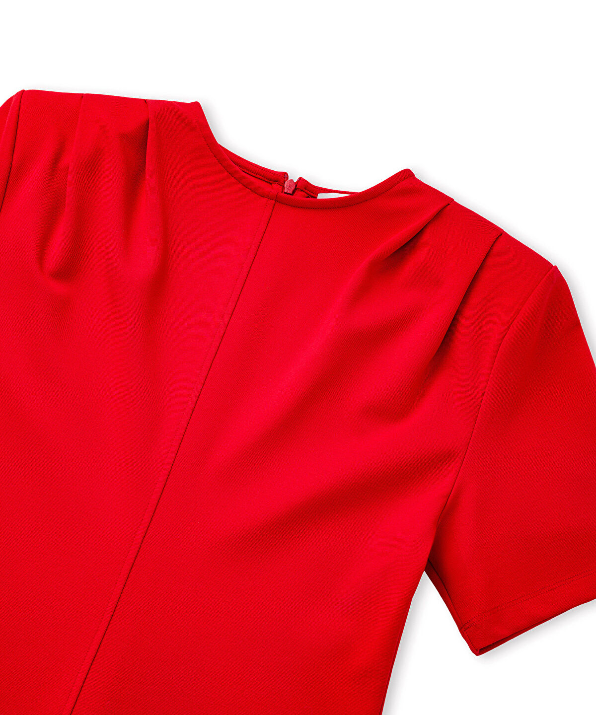 Padded-Shoulder Jersey Dress