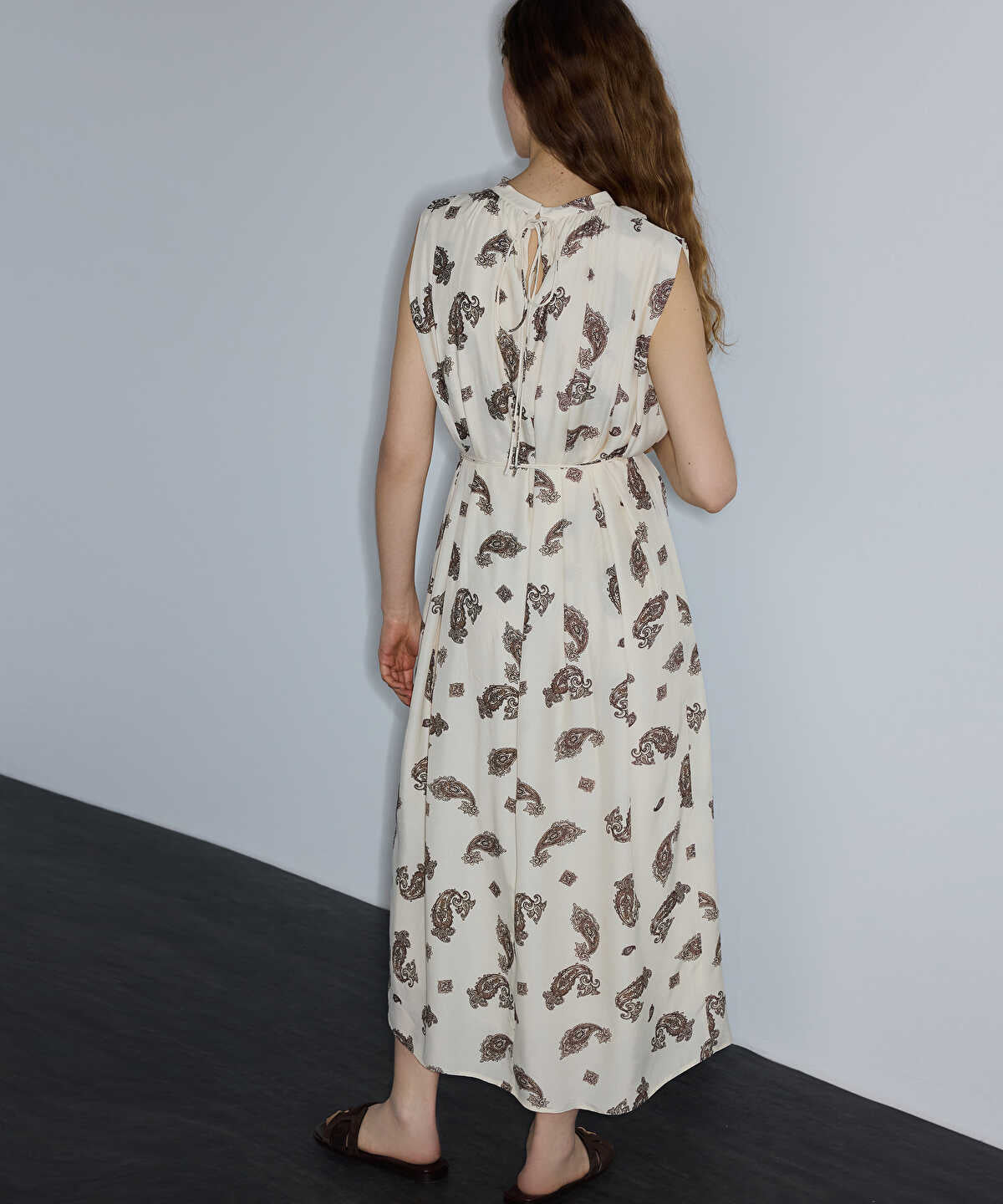 Paisley Print Viscose Dress
