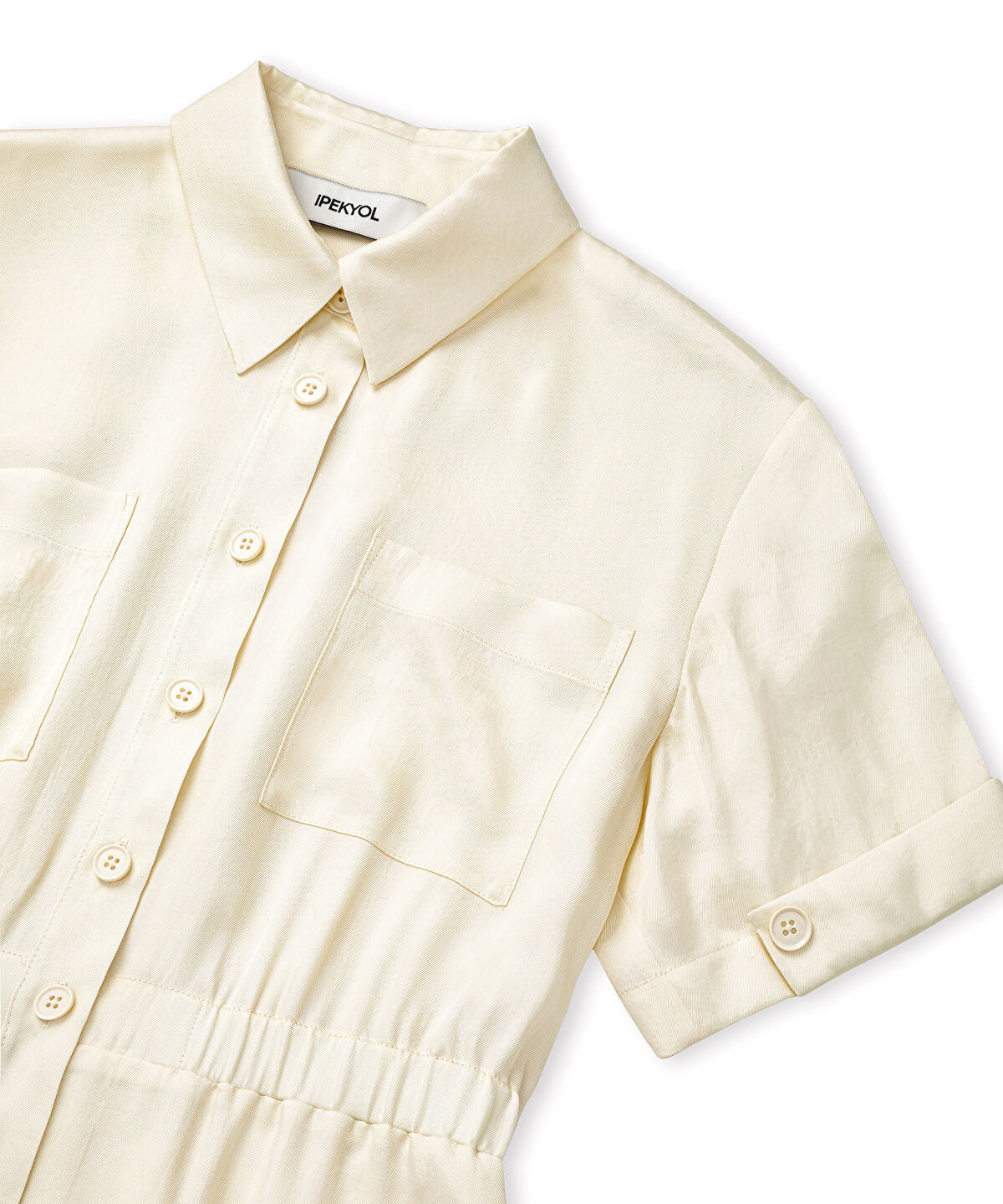 Elasticated Waist Shirt Dress