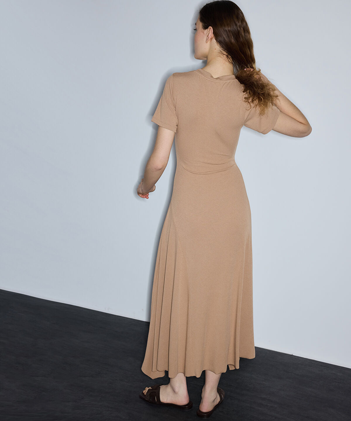 Asymmetric Jersey Dress