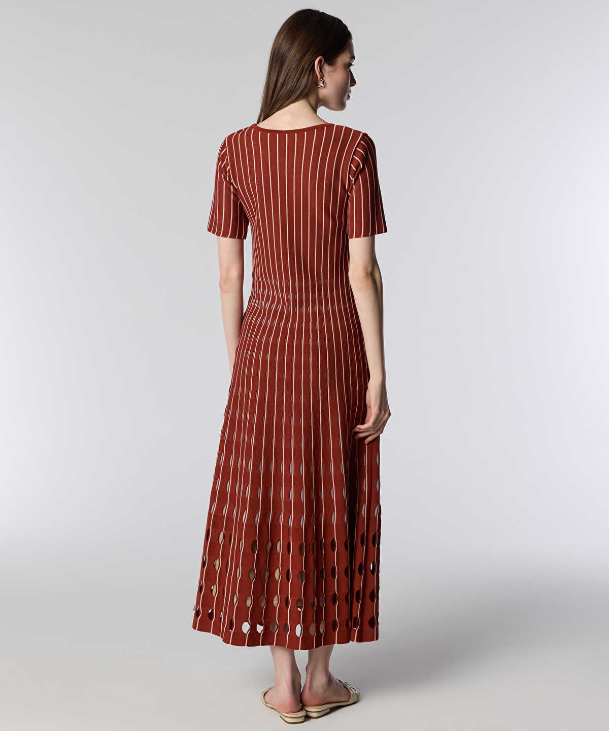 Cutout Knit Midi Dress