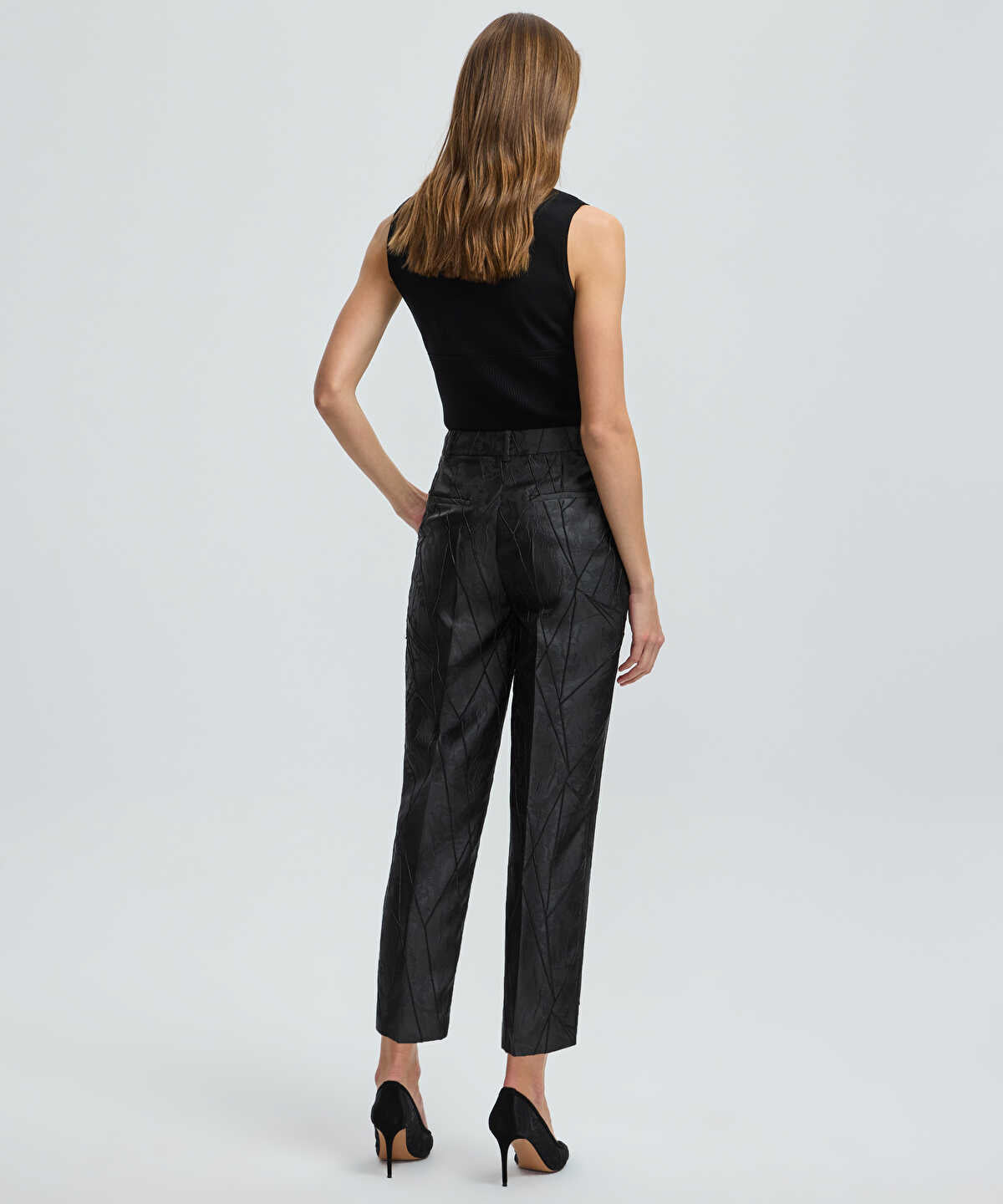 Jacquard Cigarette Trousers