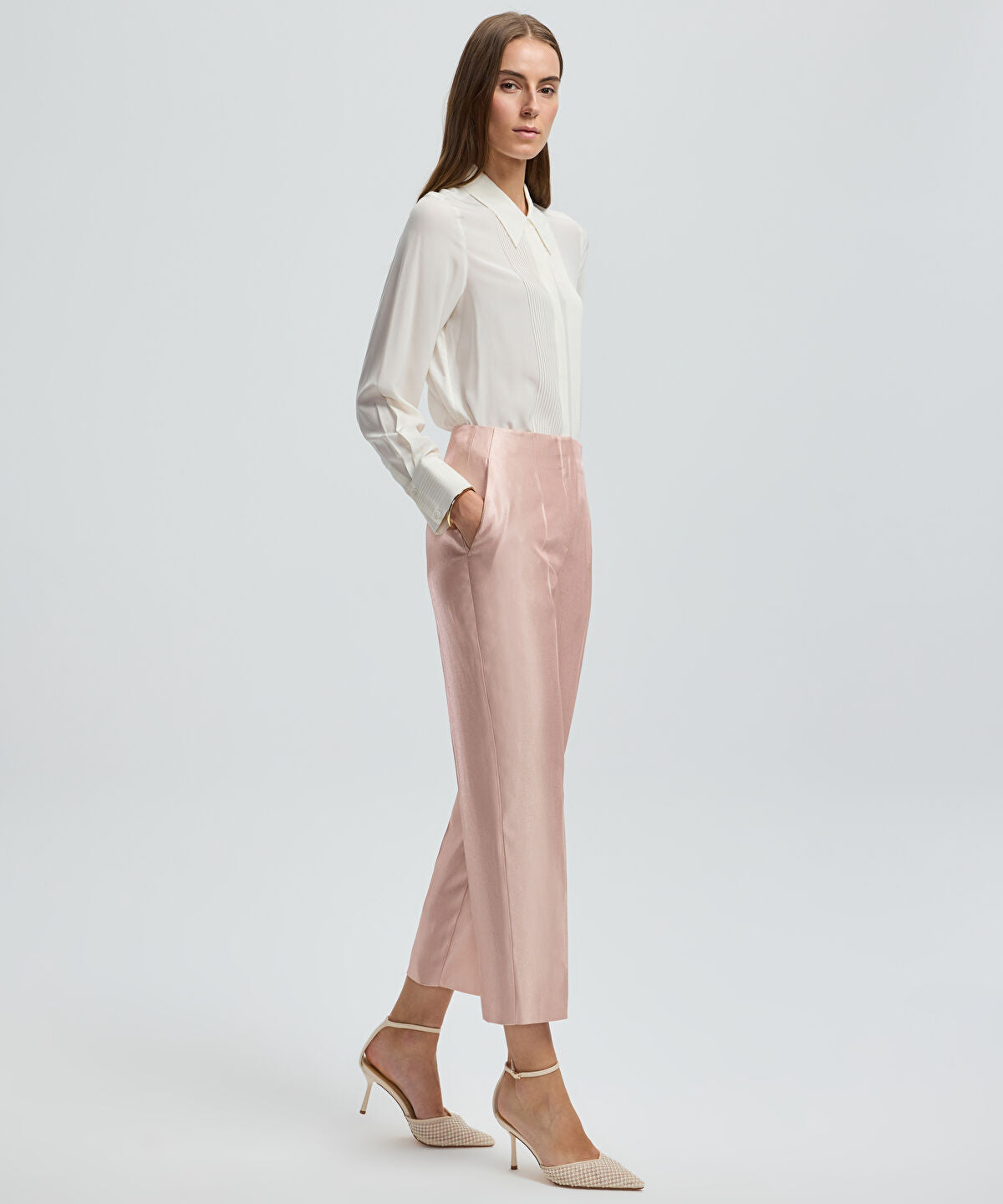 Pressed Crease Cigarette Trousers
