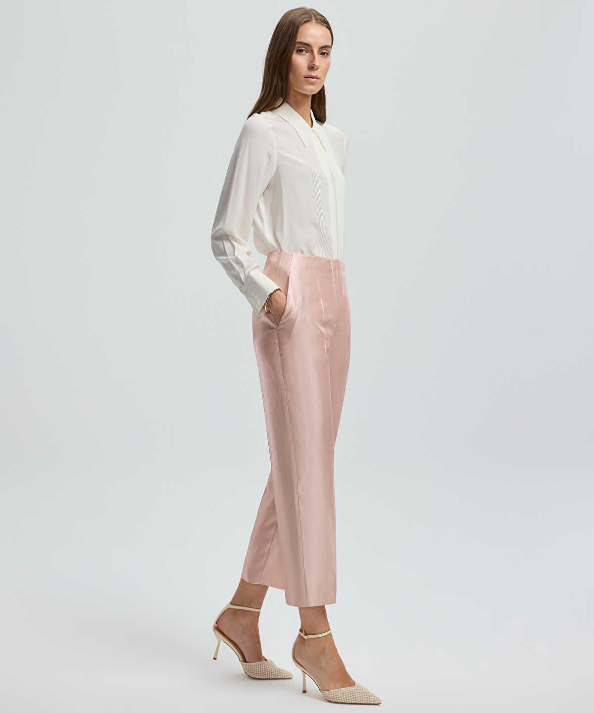 Pressed Crease Cigarette Trousers