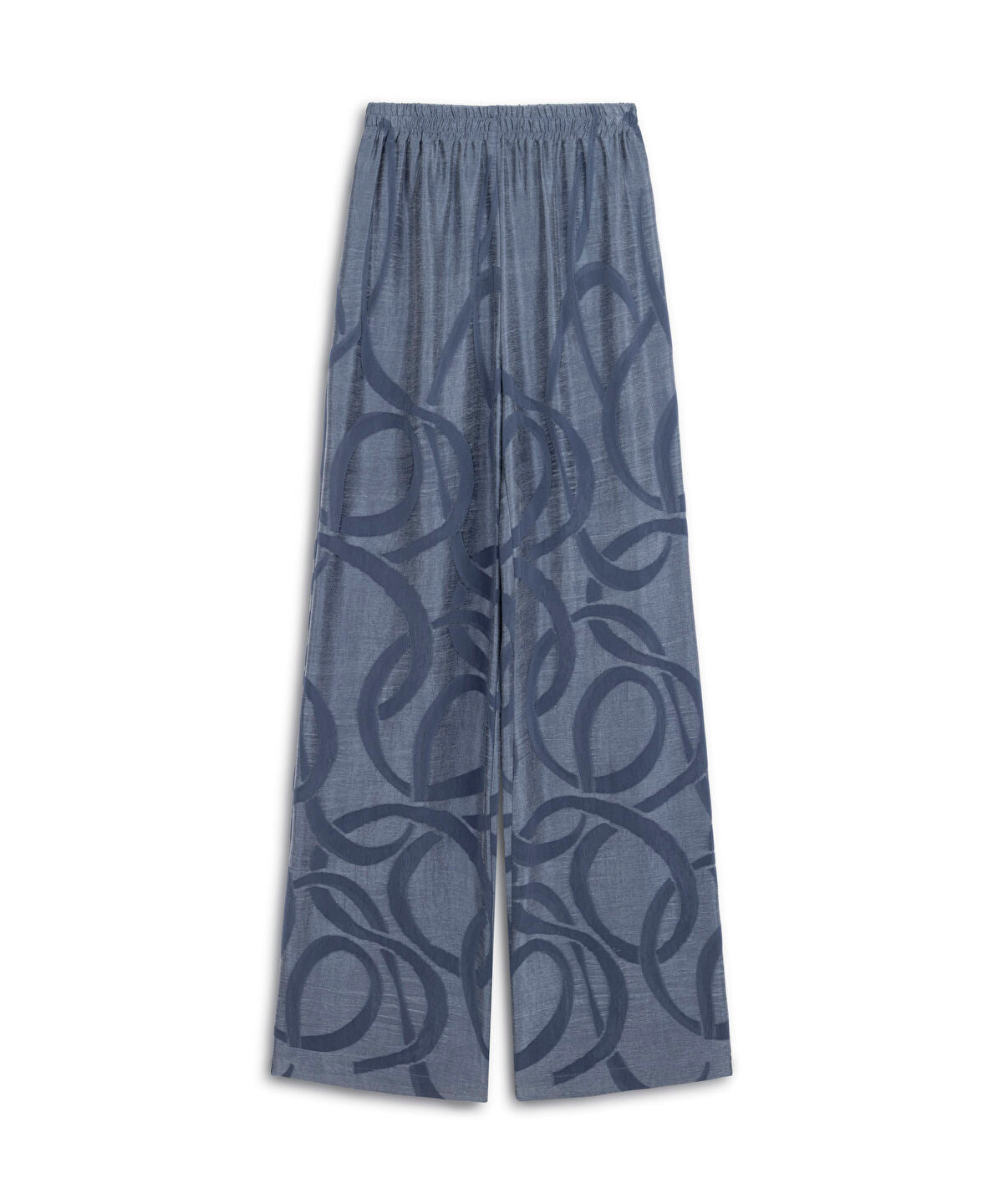 Printed Cupro Trousers