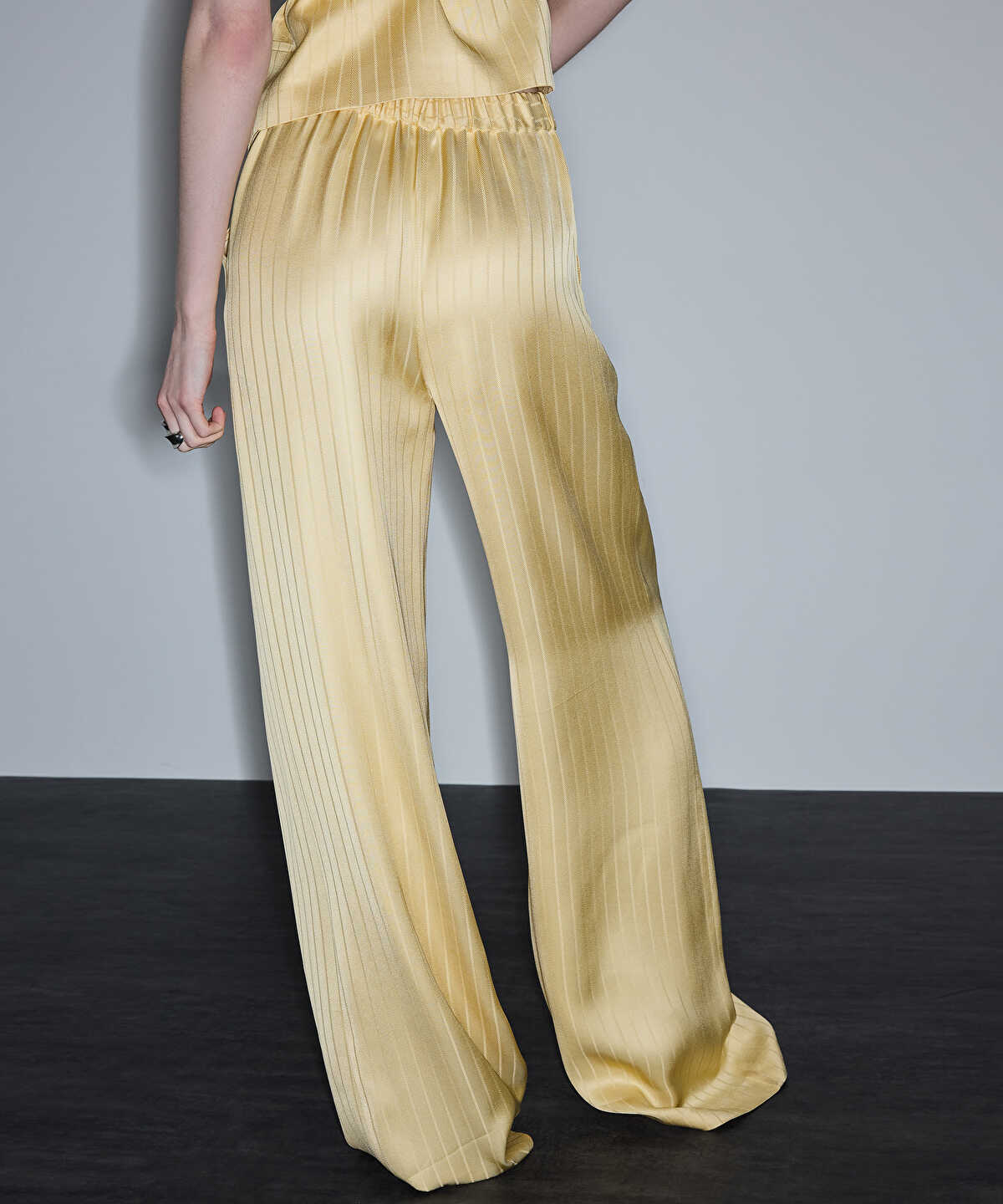 Striped Jacquard Trousers