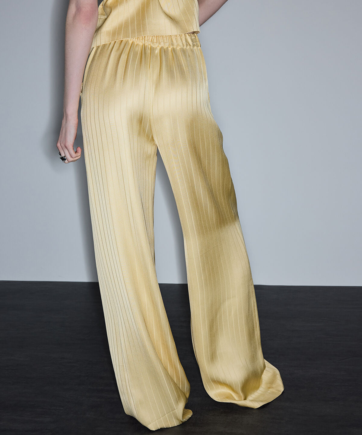 Striped Jacquard Trousers