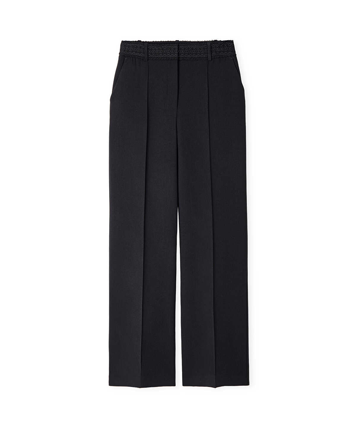 Lace Applique Trousers