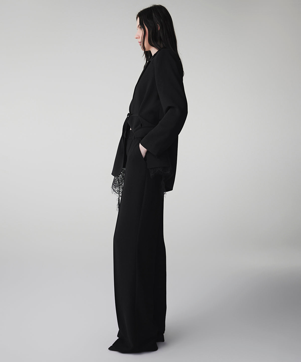 Lace Applique Trousers