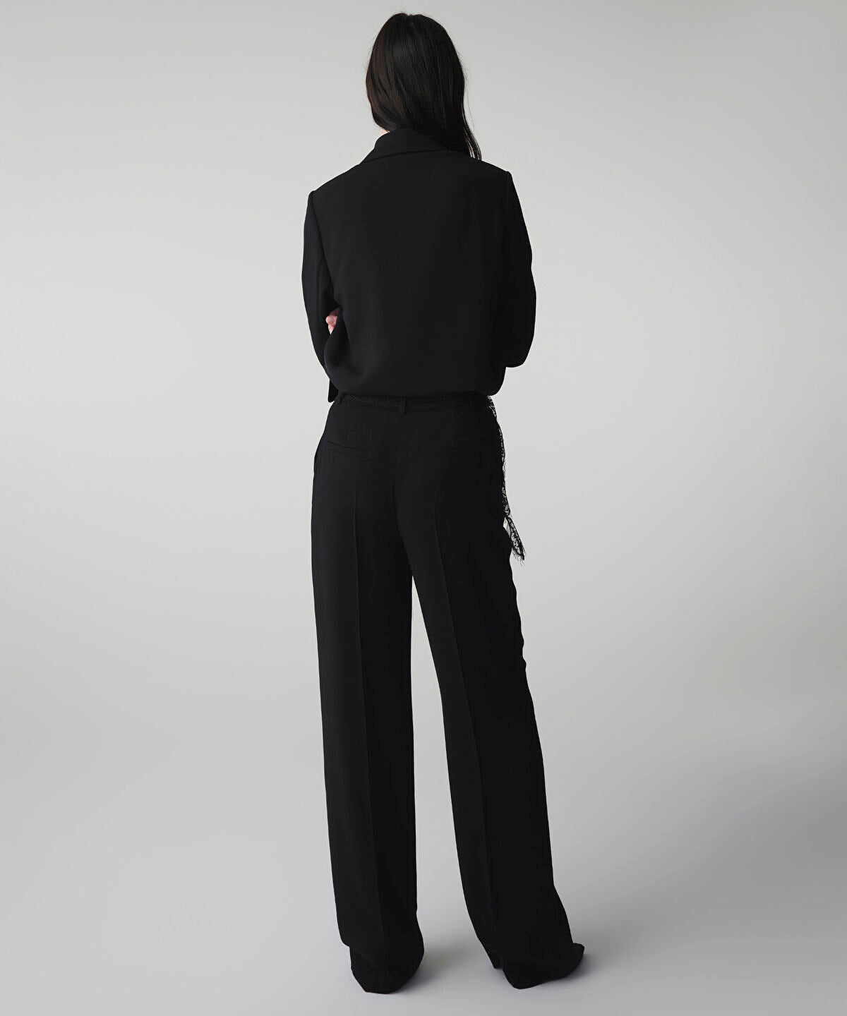 Lace Applique Trousers