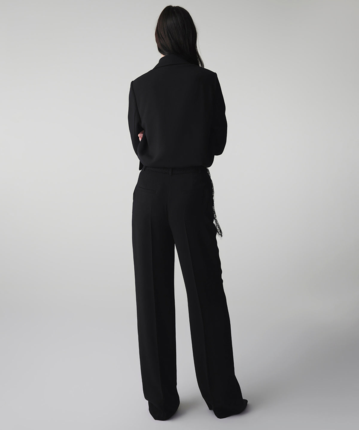 Lace Applique Trousers