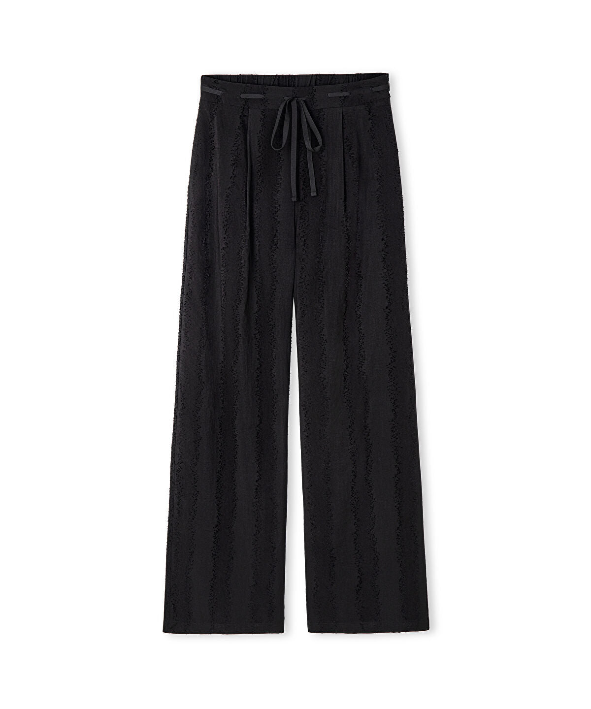 Jacquard Wide-Leg Trousers
