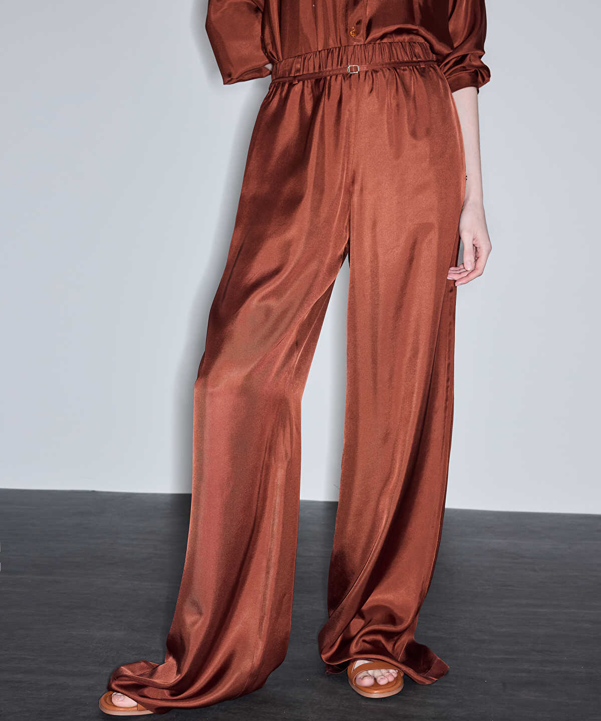 Wide-Leg Trousers with Elastic Waistband