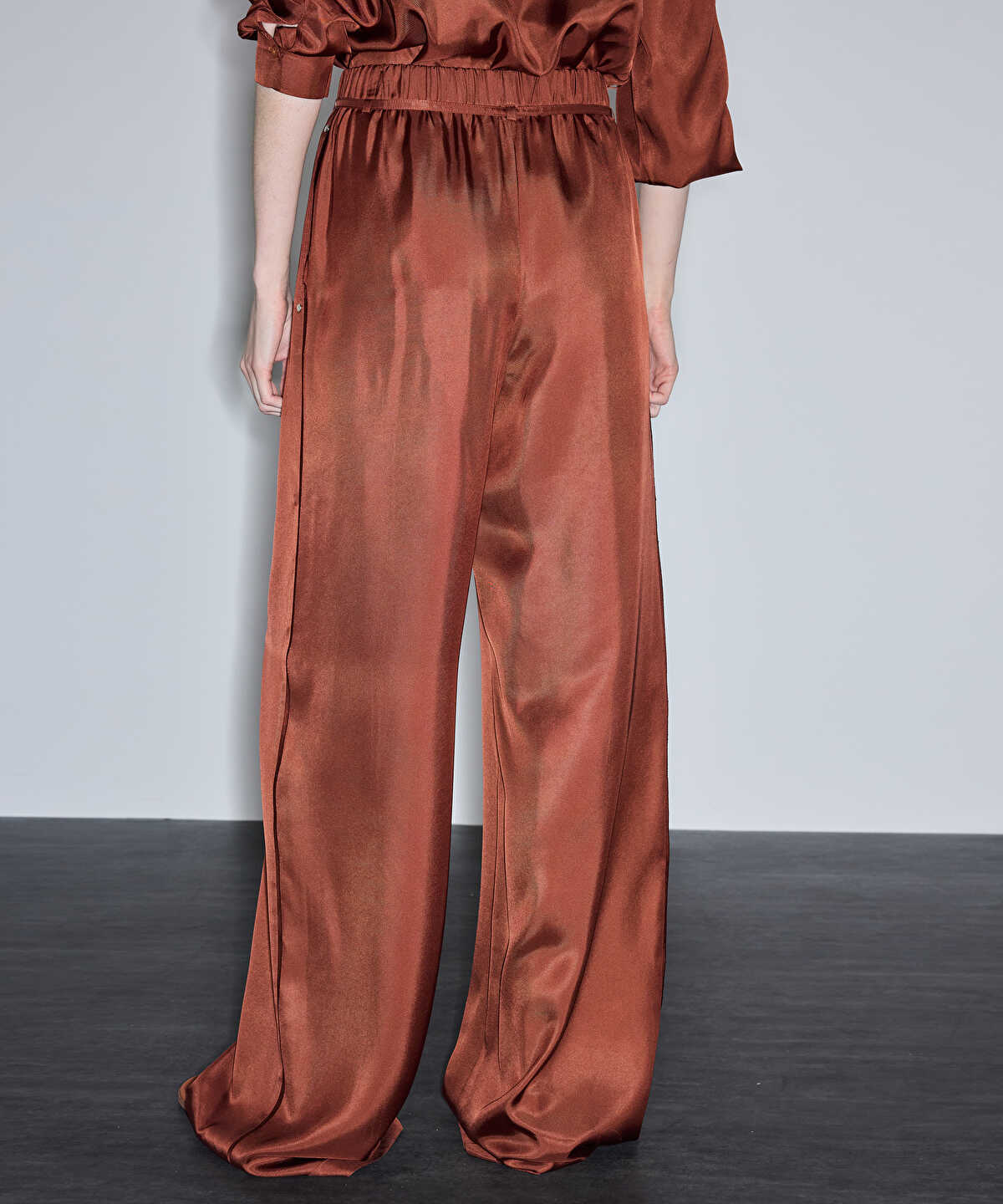 Wide-Leg Trousers with Elastic Waistband