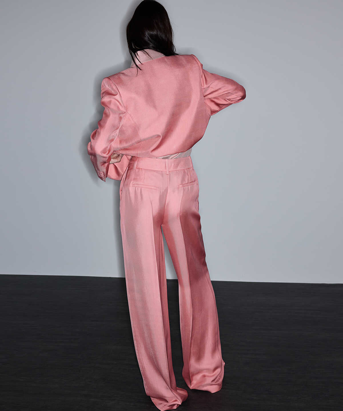 Wide-Leg Viscose Trousers