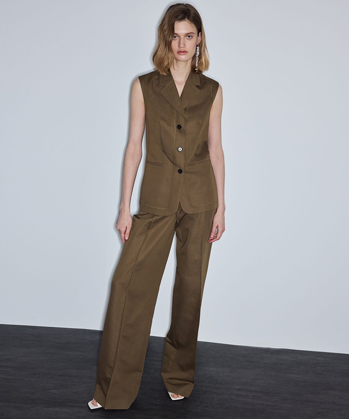 Belted Wide Leg Trousers