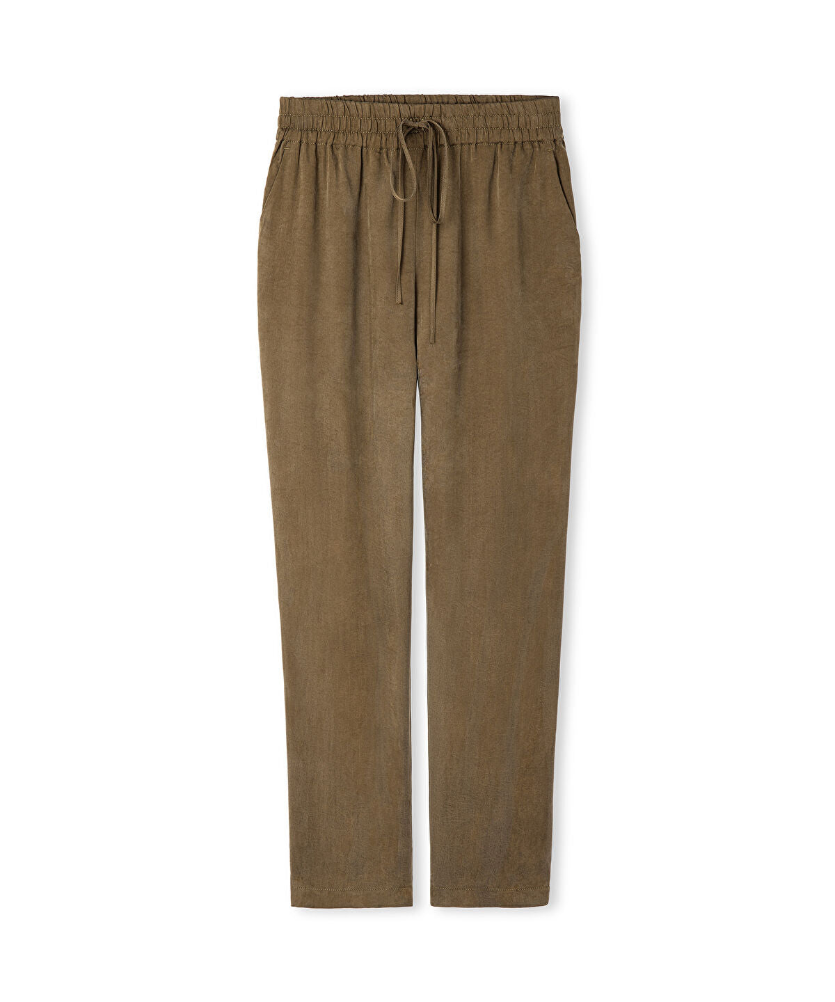 Tie Waist Carrot Trousers