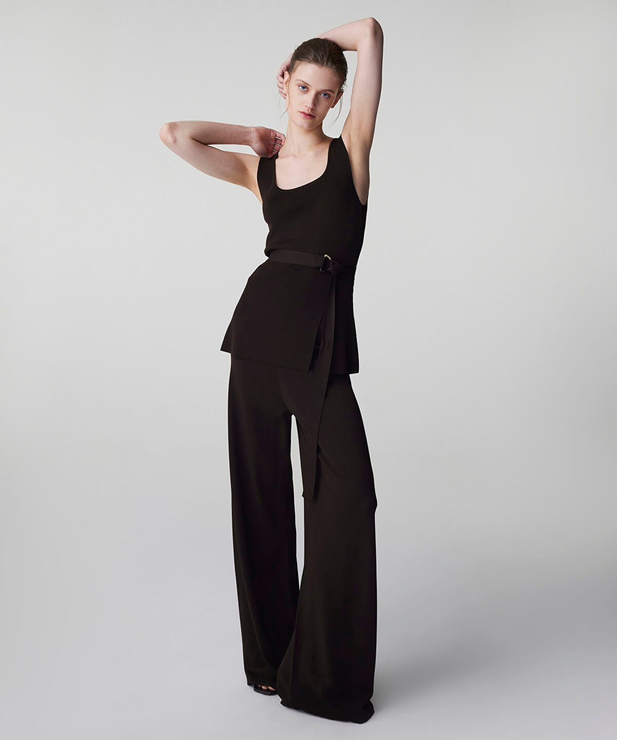 Wide Leg Knit Trousers