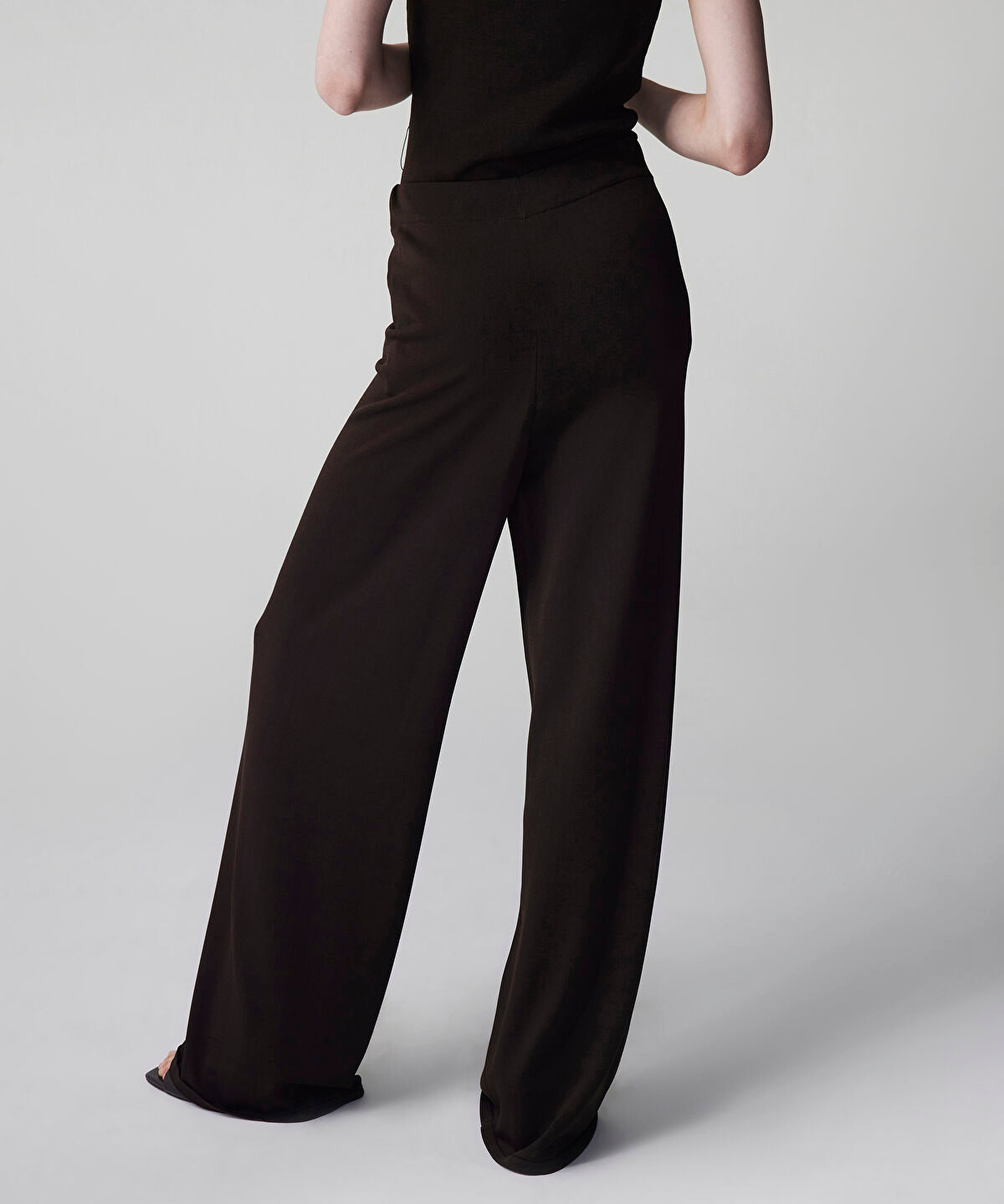 Wide Leg Knit Trousers