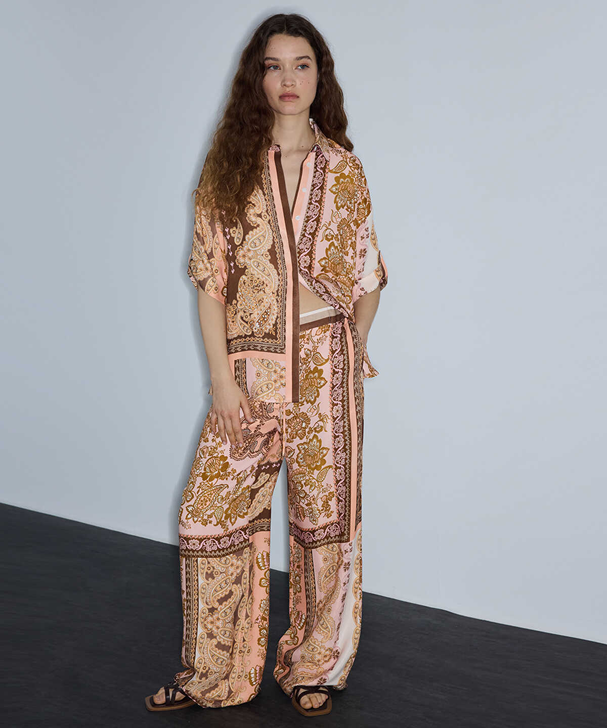 Printed Viscose Trousers