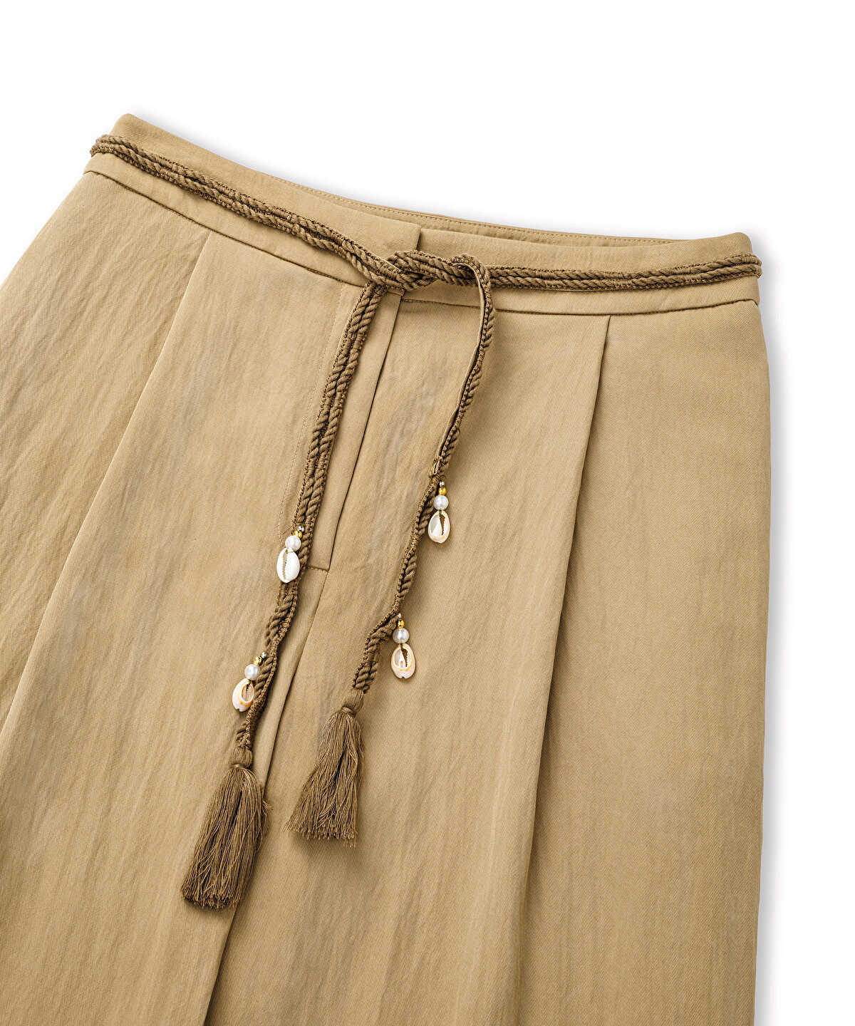 Embellished Belt Trousers