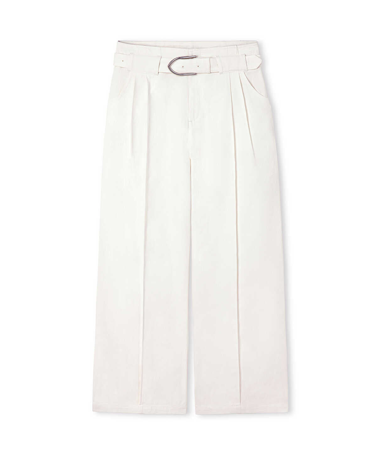 Belted Non-Denim Trousers