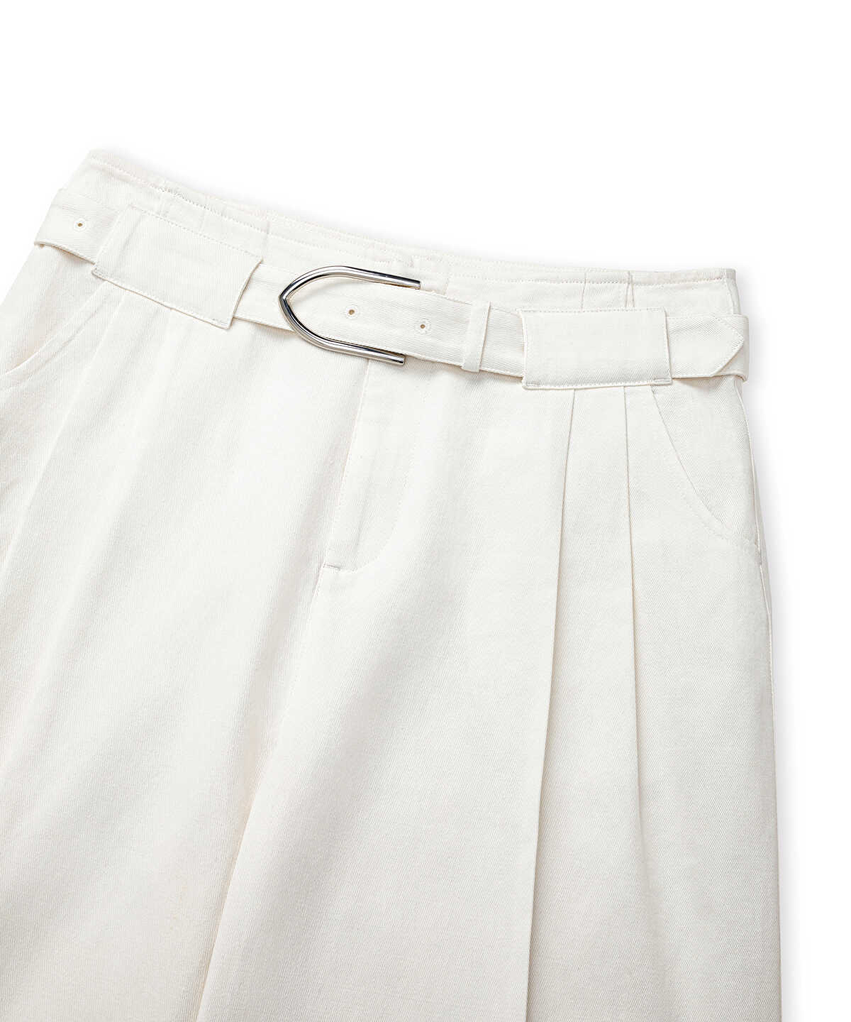Belted Non-Denim Trousers