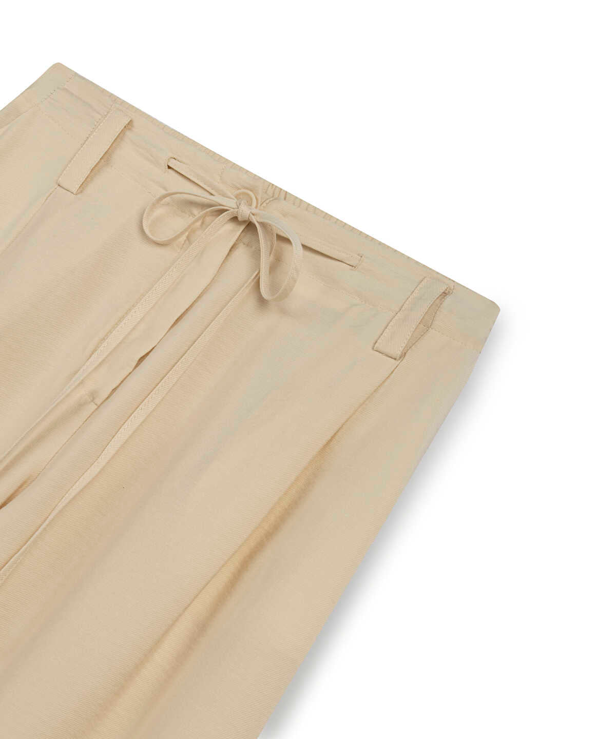 Tie-Waist Carrot Fit Trousers