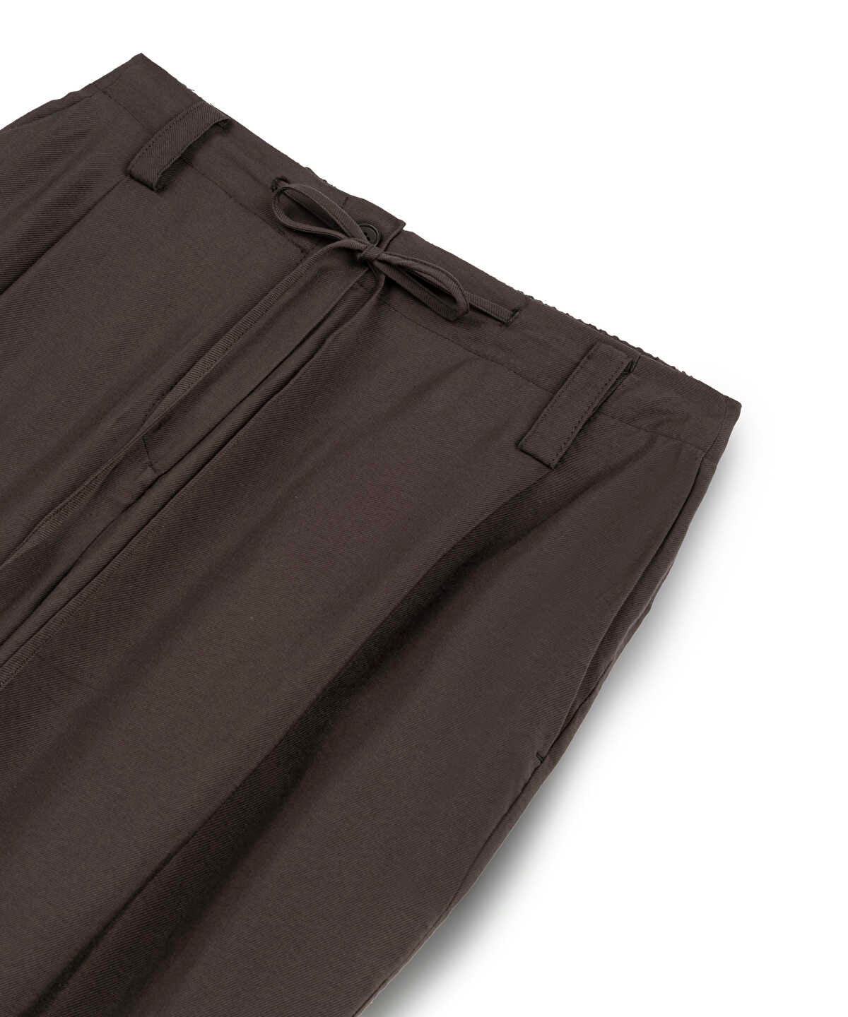 Tie-Waist Carrot Fit Trousers