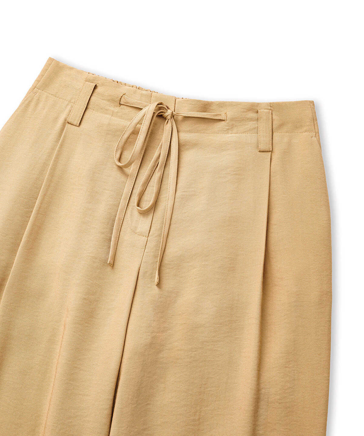 Tie-Waist Carrot Fit Trousers