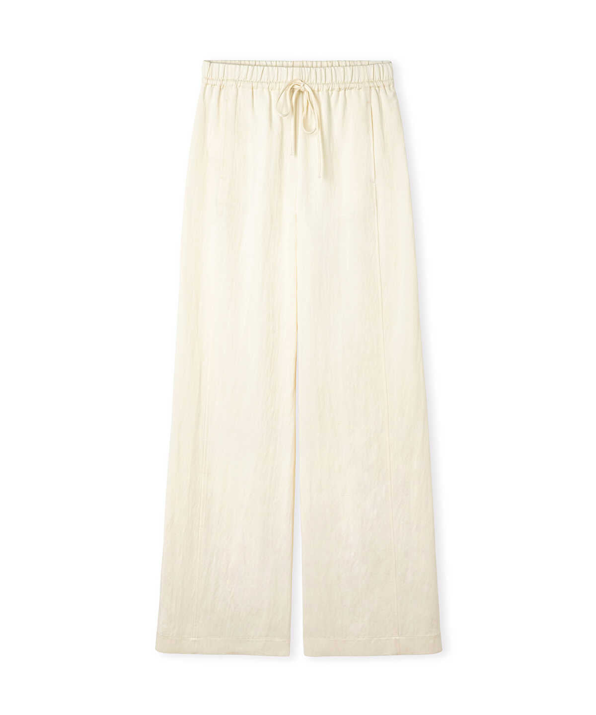 Tie-Waist Wide-Leg Trousers