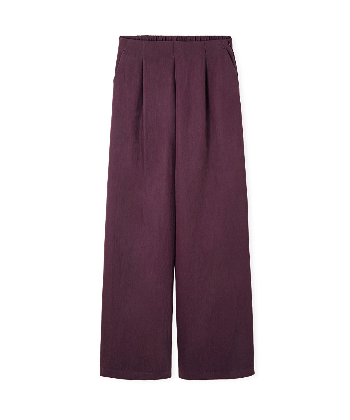 Pleated Wide-Leg Trousers