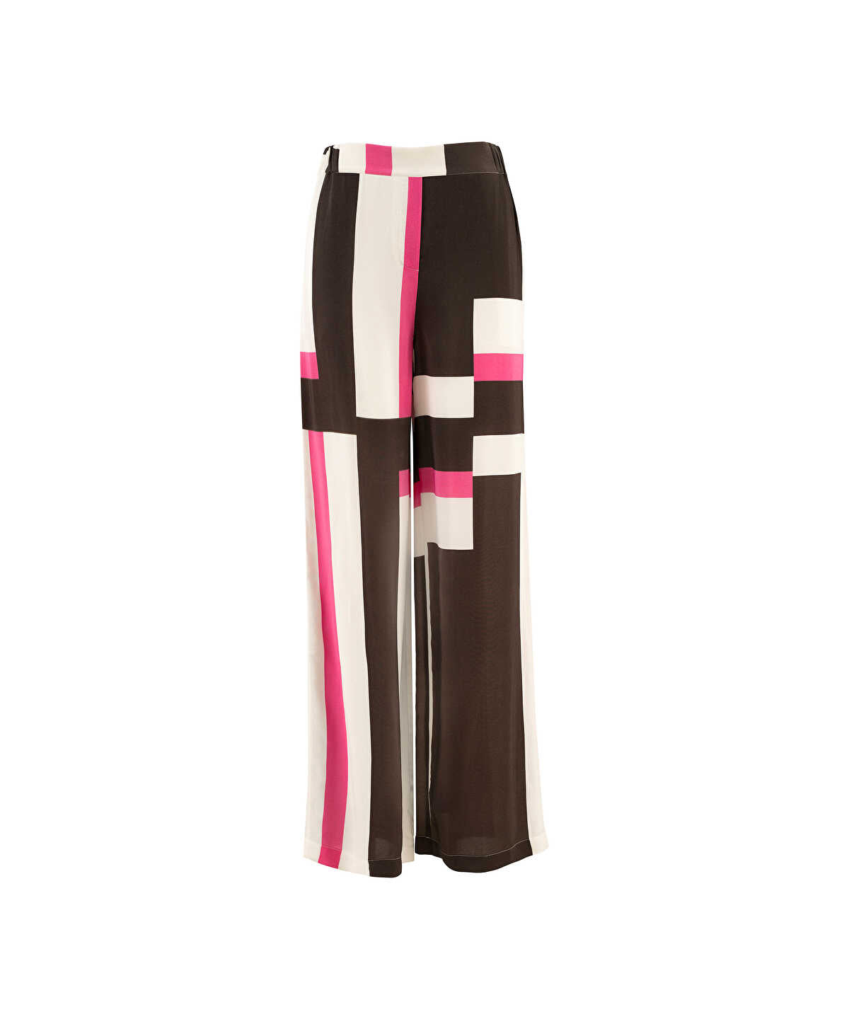 Color-Block Printed Trousers
