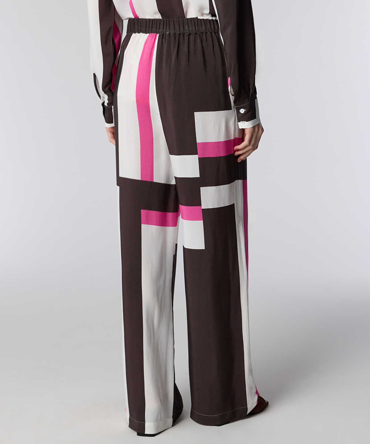 Color-Block Printed Trousers