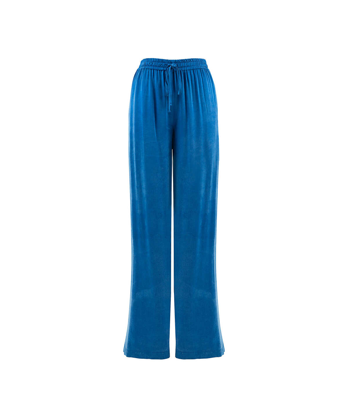 Tie-Waist Wide-Leg Trousers