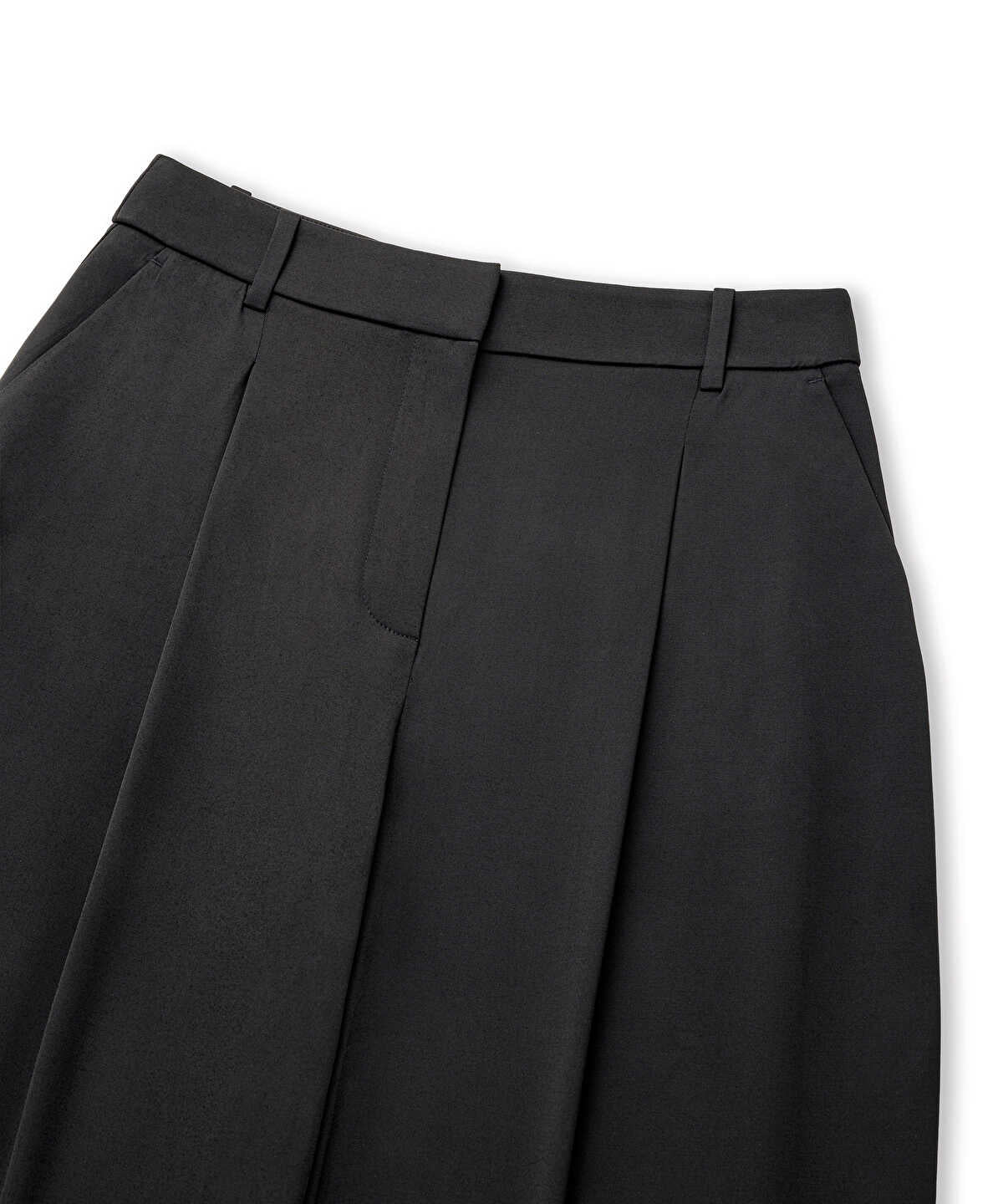 Viscose-Blend Wide-Leg Trousers