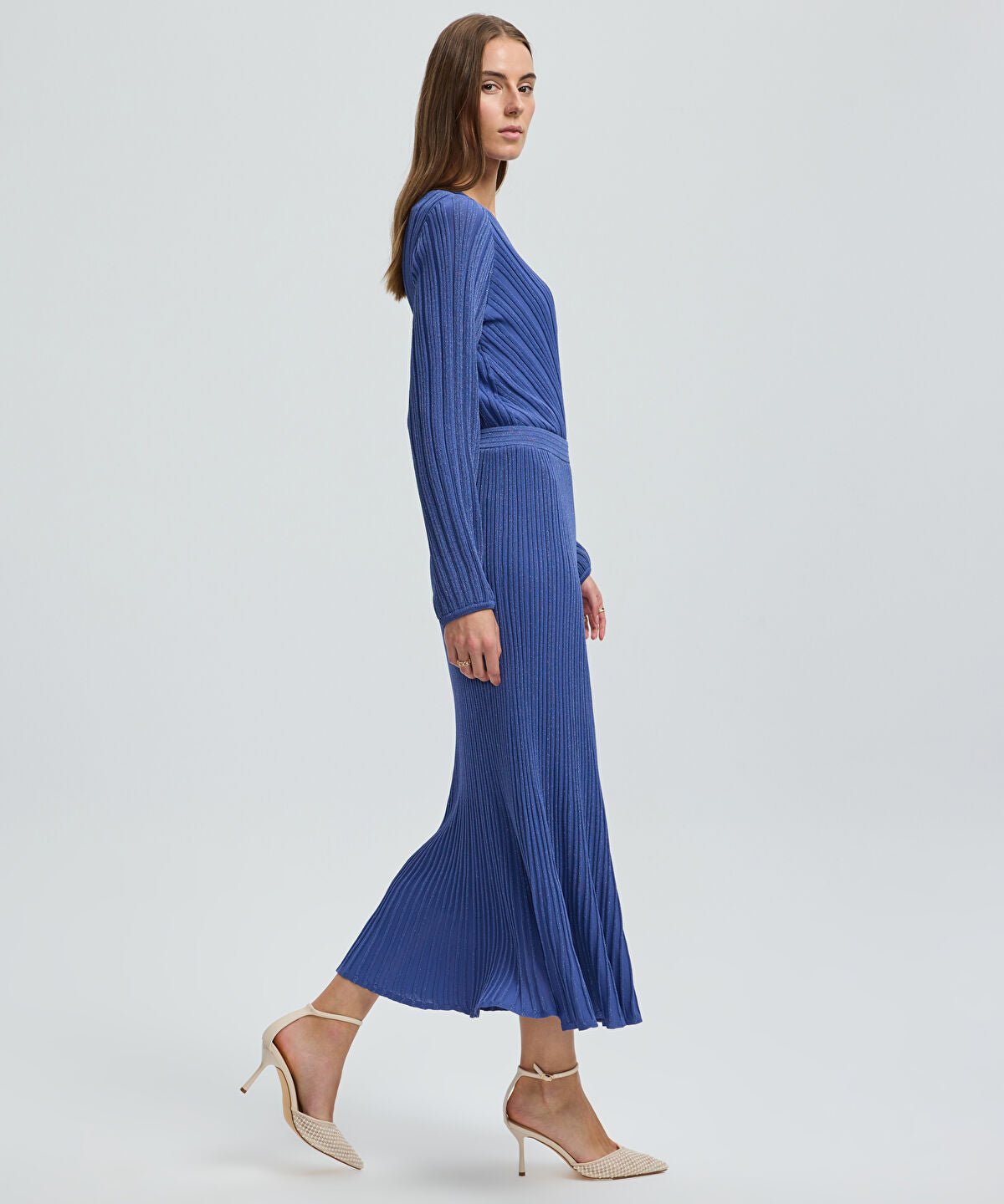 Lurex Knit Skirt