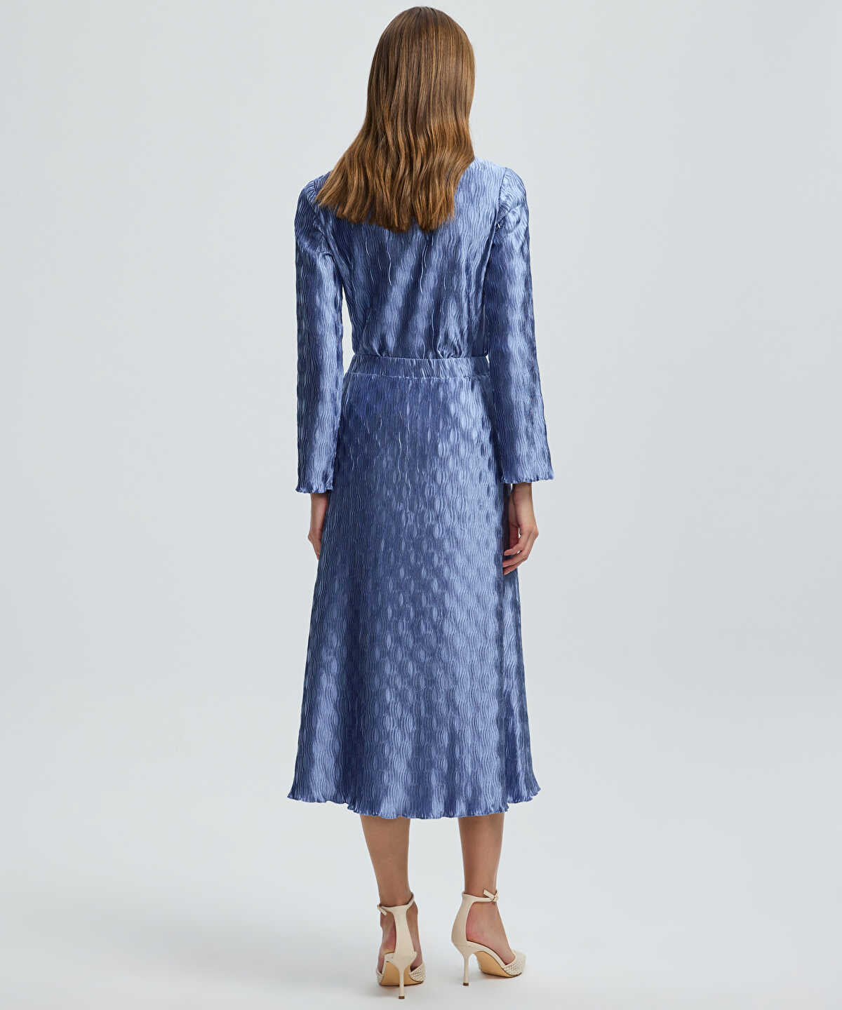 Textured Midi Skirt