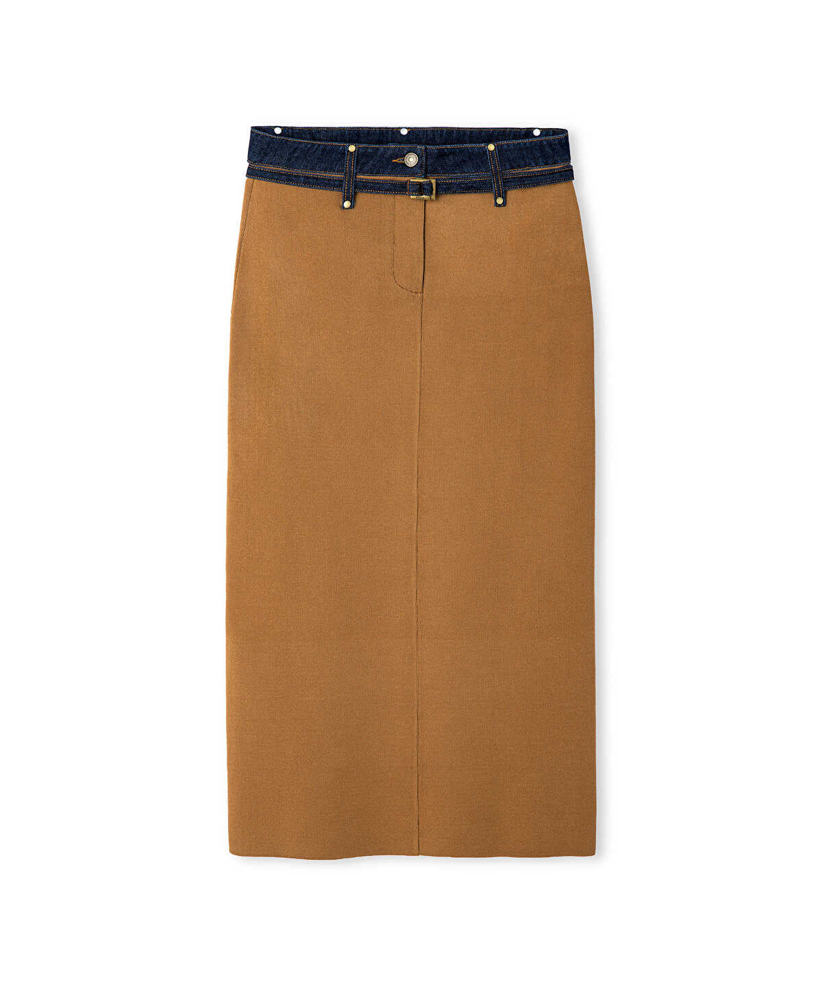 Belted Combination Skirt