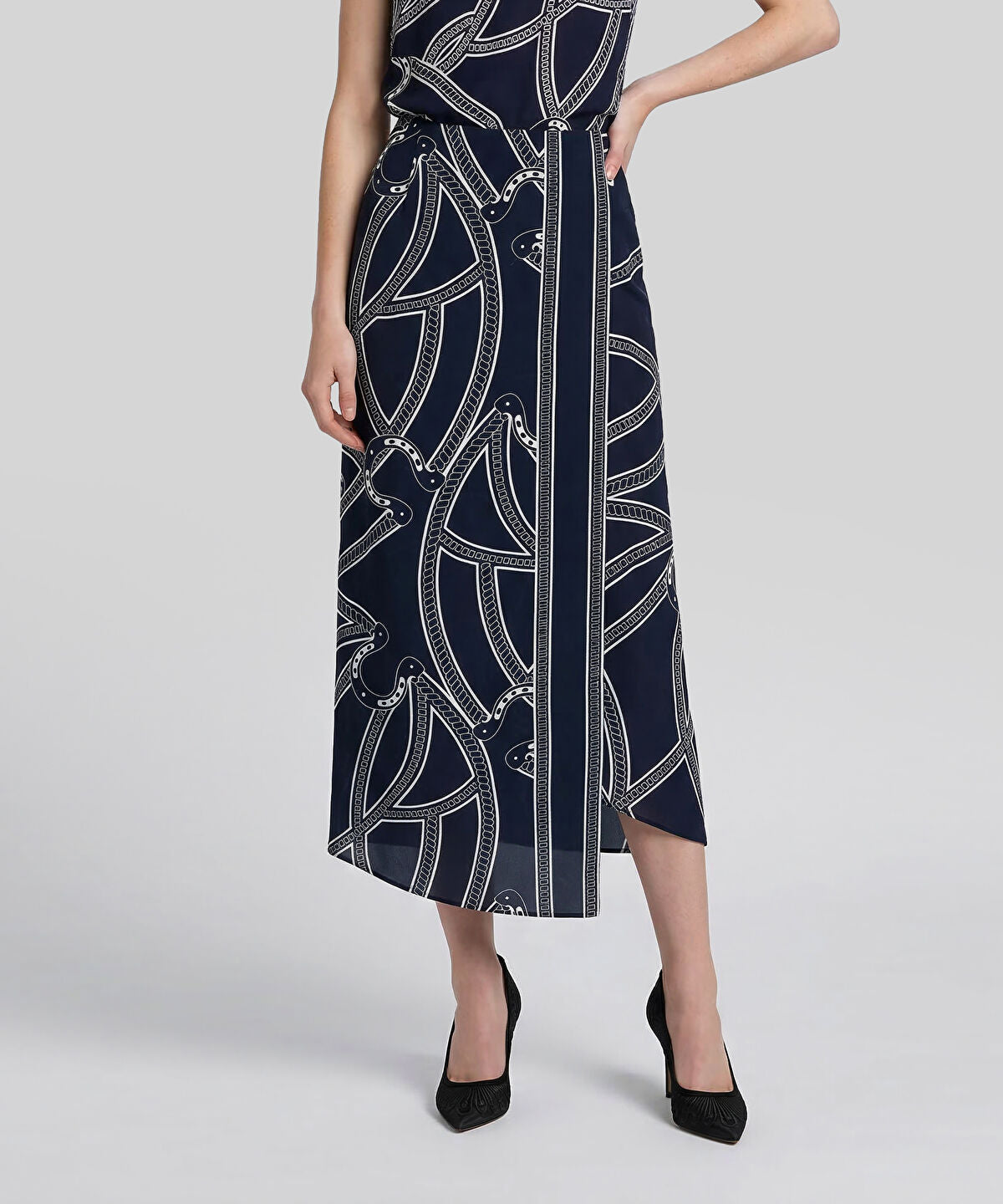 Printed Viscose Skirt
