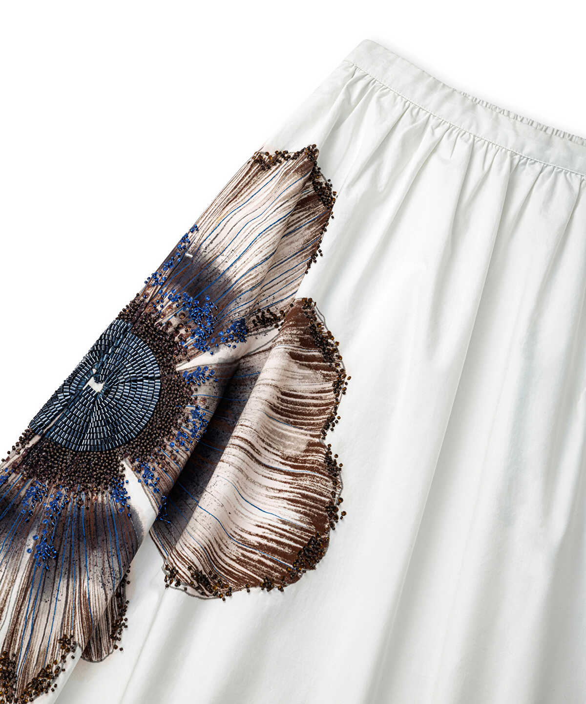 Beaded Floral Maxi Skirt