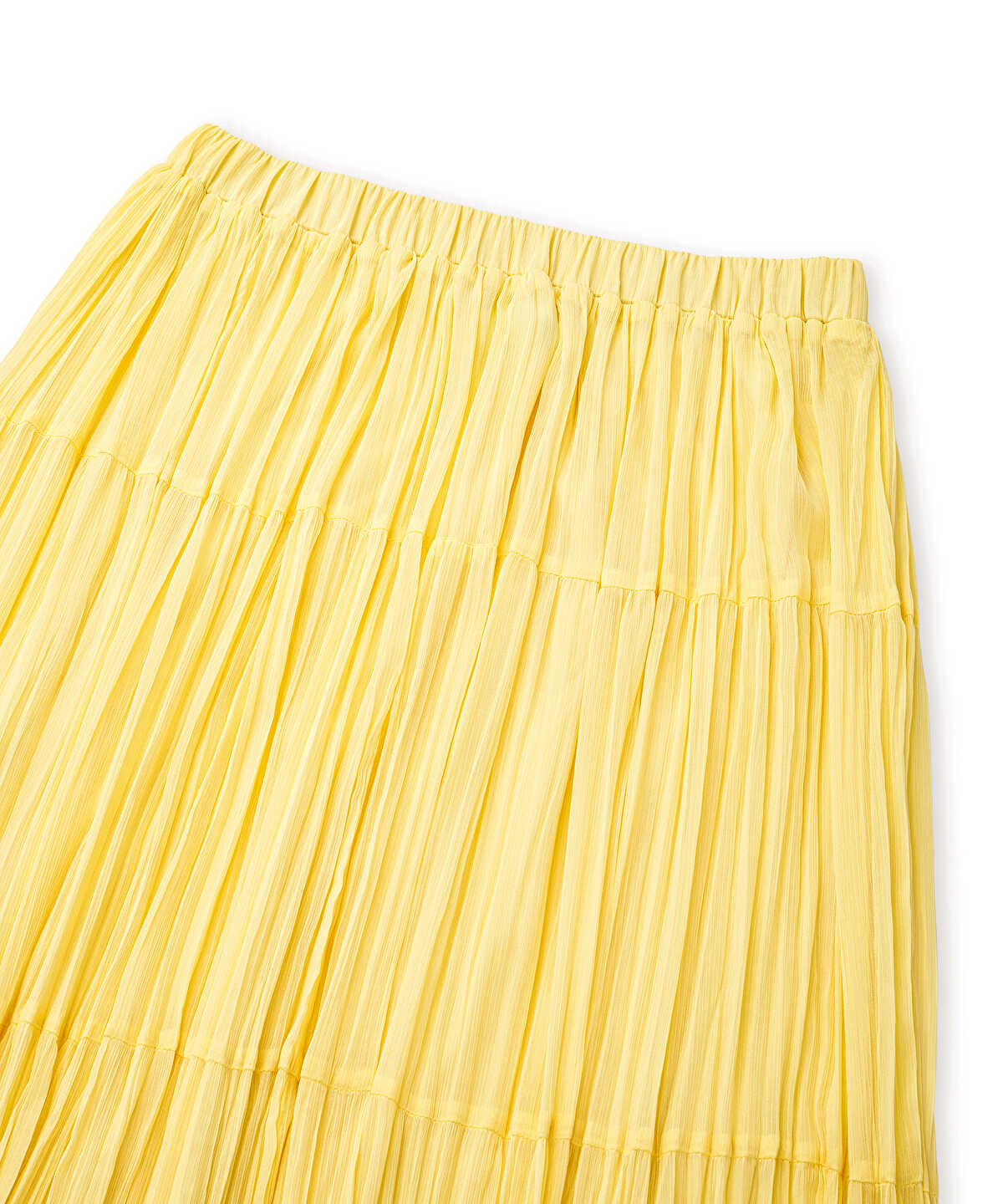 Pleated Chiffon Maxi Skirt
